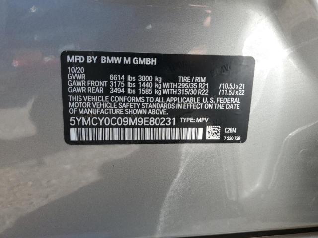 5YMCY0C09M9E80231 BMW X6 M