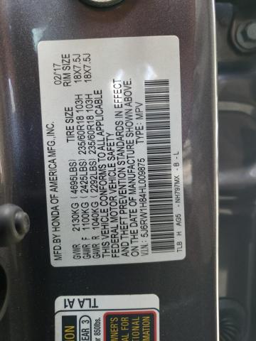 5J6RW1H84HL009875 Honda CR-V EXL
