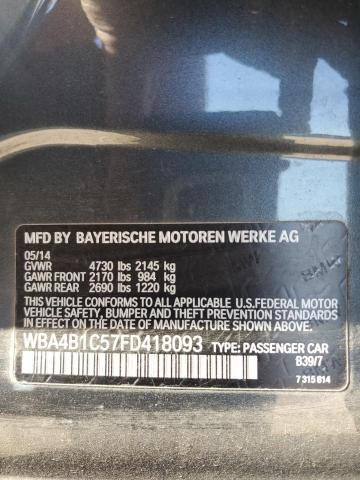 WBA4B1C57FD418093 BMW 435 I Gran Coupe