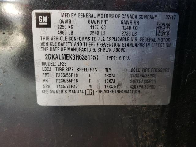 2GKALMEK3H6351151 GMC Terrain Sle