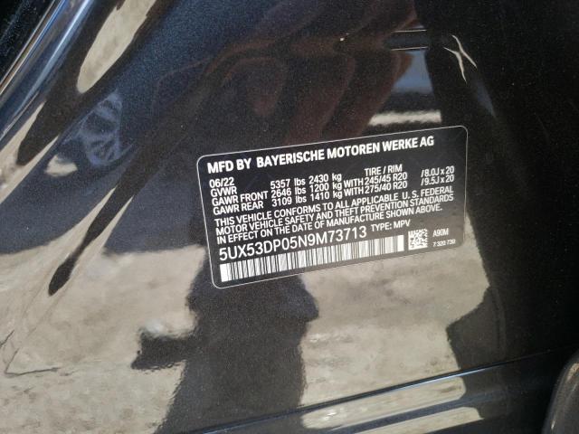 5UX53DP05N9M73713 BMW X3 Xdrive30i