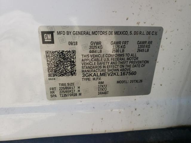3GKALMEV2KL167560 GMC Terrain Sle