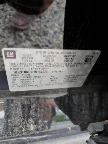 1GKS1BKC7HR132077 GMC YUKON SLT