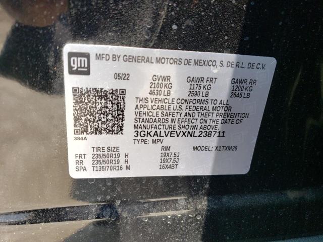 3GKALVEVXNL238711 GMC Terrain Slt