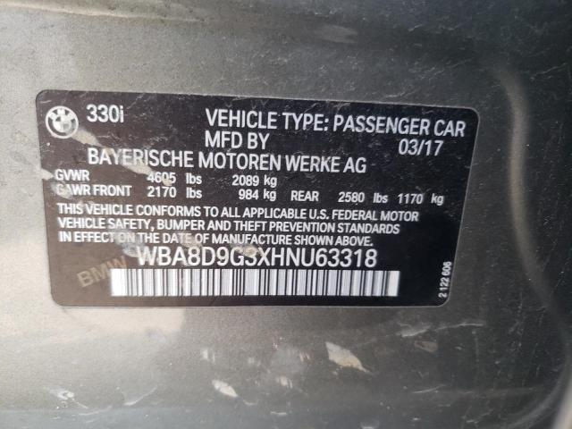 WBA8D9G3XHNU63318 BMW 330 XI