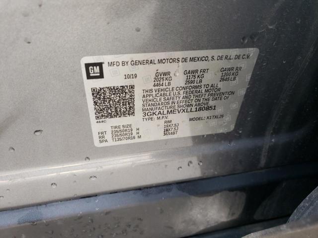 3GKALMEVXLL180851 GMC Terrain Sle