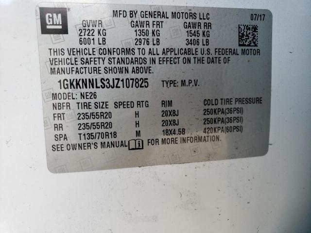 1GKKNNLS3JZ107825 GMC Acadia Slt-2