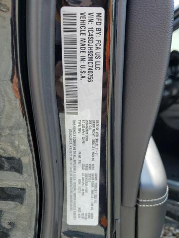 1C4SDJH92MC740756 Dodge Durango Srt Hellcat