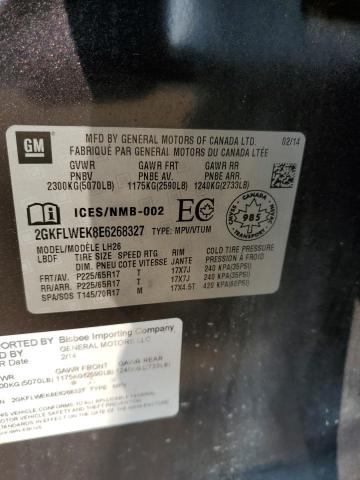 2GKFLWEK8E6268327 GMC Terrain Sle