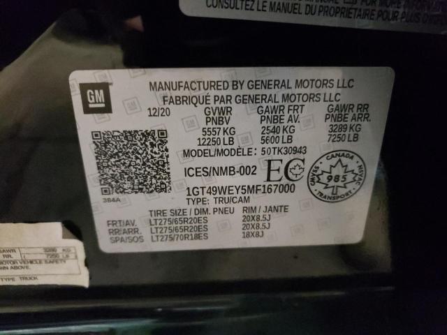 1GT49WEY5MF167000 GMC Sierra K3500 Denali