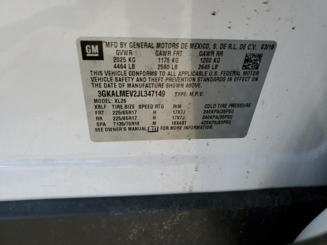 3GKALMEV2JL347149 GMC Terrain Sle