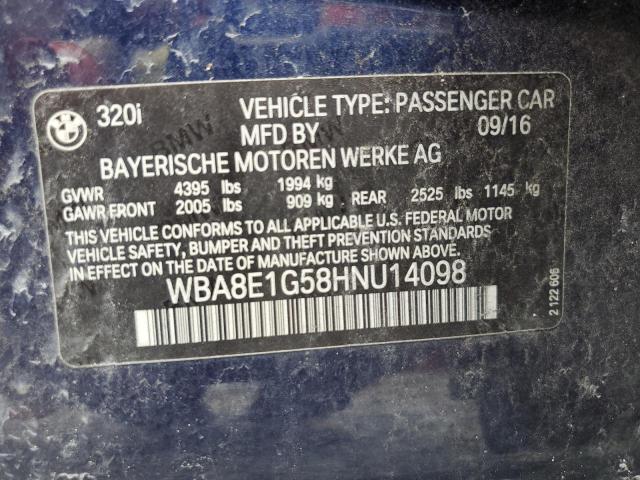 WBA8E1G58HNU14098 BMW 320 I