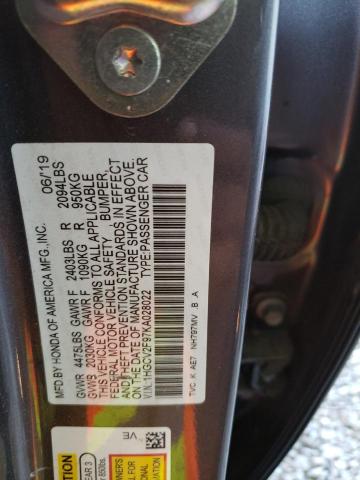1HGCV2F97KA028022 Honda Accord Touring