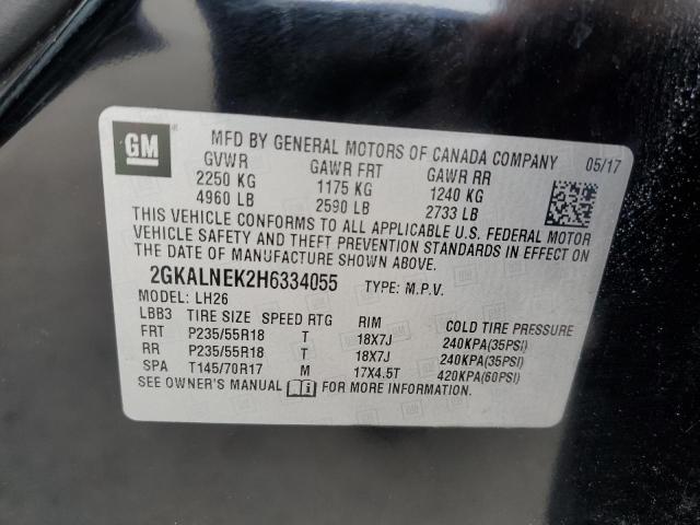 2GKALNEK2H6334055 GMC Terrain Sle