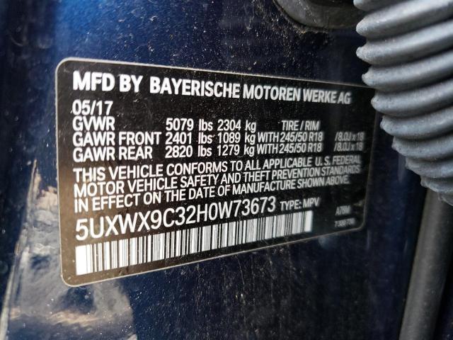 5UXWX9C32H0W73673 BMW X3 Xdrive28i