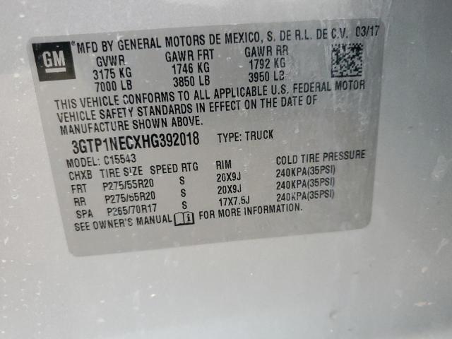 3GTP1NECXHG392018 GMC Sierra C1500 Slt
