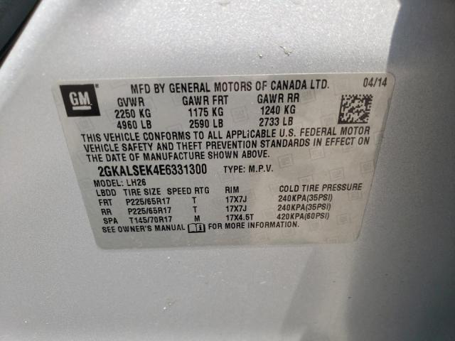2GKALSEK4E6331300 GMC Terrain Slt