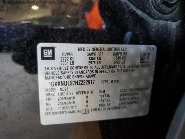 1GKKNULS7HZ222917 GMC Acadia Slt-1