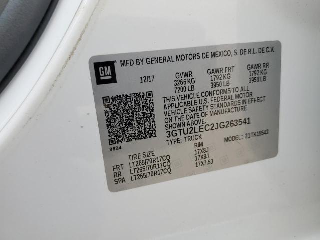 3GTU2LEC2JG263541 GMC Sierra K1500