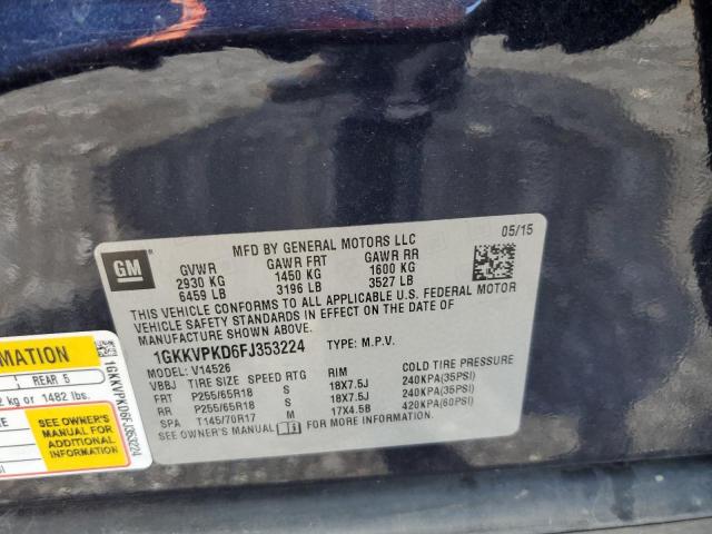 1GKKVPKD6FJ353224 GMC ACADIA SLE