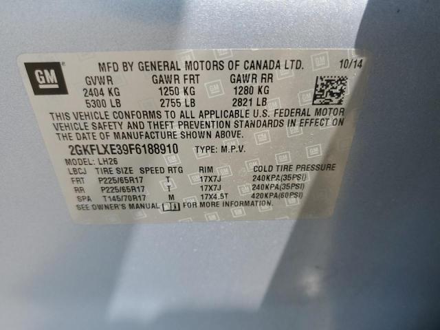 2GKFLXE39F6188910 GMC Terrain Slt