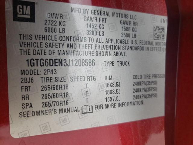 1GTG6DEN3J1208586 GMC CANYON SLT