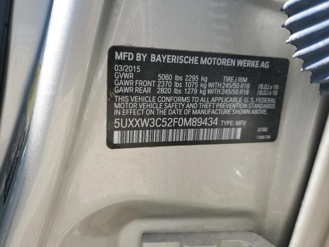 5UXXW3C52F0M89434 BMW X4 Xdrive28i