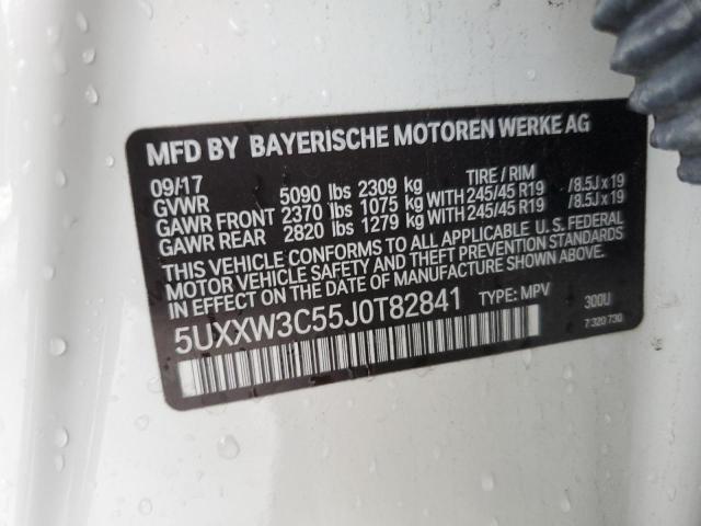 5UXXW3C55J0T82841 BMW X4 Xdrive28i