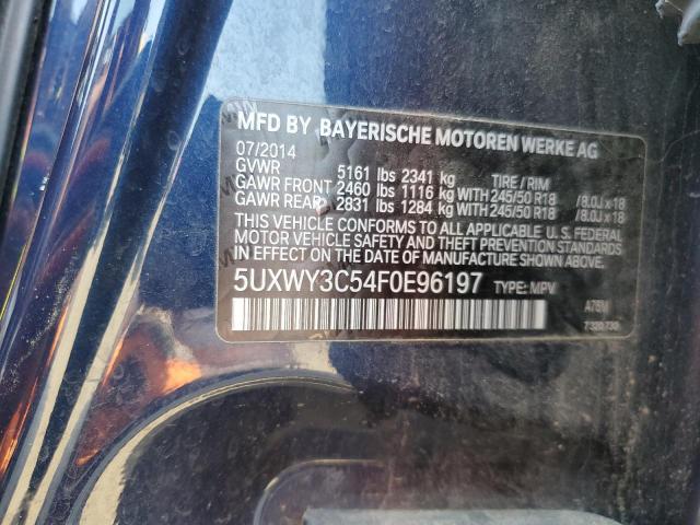 5UXWY3C54F0E96197 BMW X3 Xdrive28d