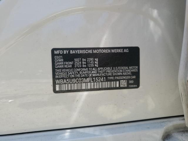 WBA5U9C03MFL15241 BMW M340XI