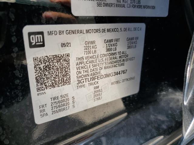 3GTU9FED3MG344767 GMC Sierra K1500 Denali