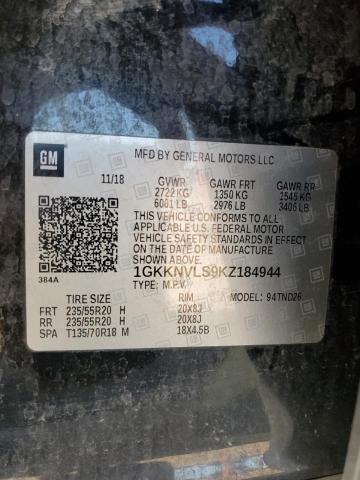 1GKKNVLS9KZ184944 GMC Acadia All Terrain
