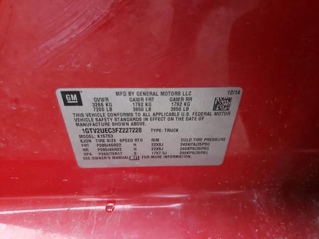 1GTV2UEC3FZ227228 GMC Sierra K1500 Sle