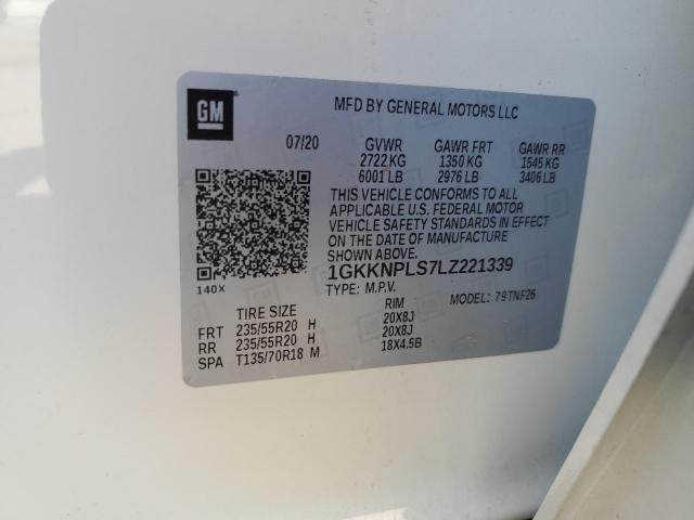 1GKKNPLS7LZ221339 GMC Acadia Denali