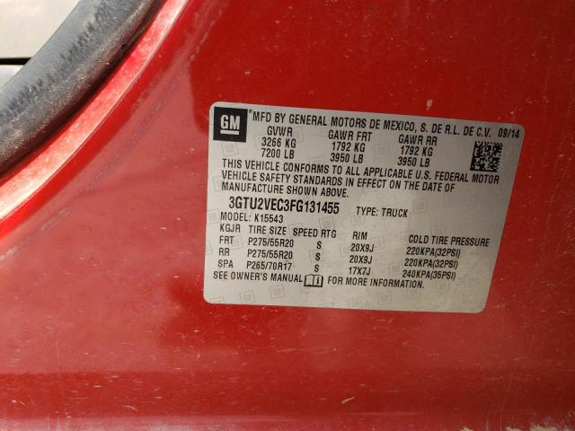 3GTU2VEC3FG131455 GMC Sierra K1500 Slt