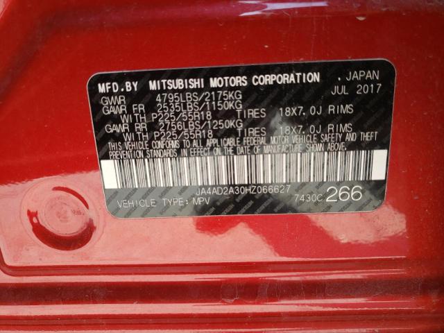 JA4AD2A30HZ066627 Mitsubishi Outlander Es