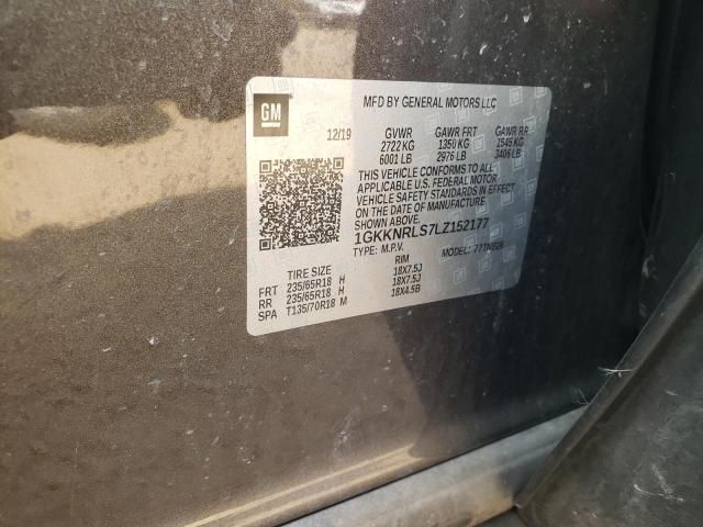 1GKKNRLS7LZ152177 GMC ACADIA SLE