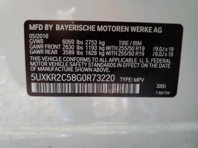 5UXKR2C58G0R73220 BMW X5 Sdrive35i