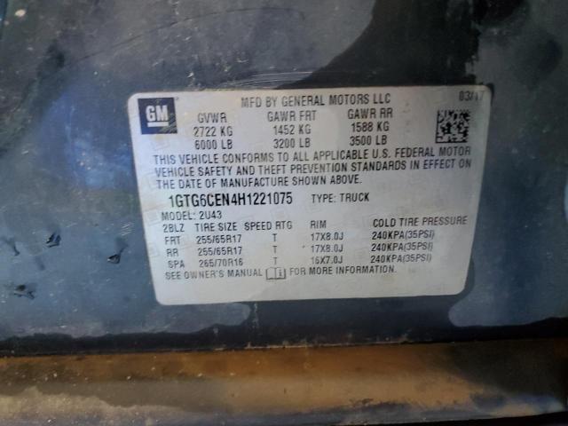 1GTG6CEN4H1221075 GMC CANYON SLE