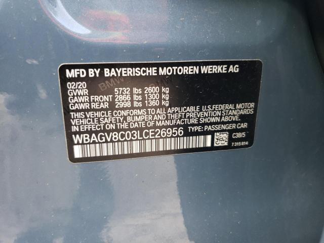 WBAGV8C03LCE26956 BMW M850XI