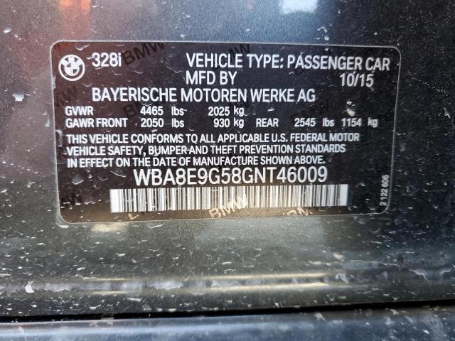 WBA8E9G58GNT46009 BMW 328 I Sulev