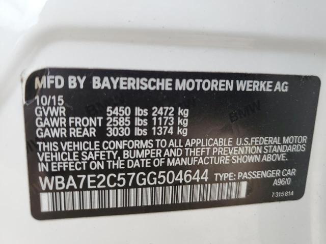 WBA7E2C57GG504644 BMW 740 I