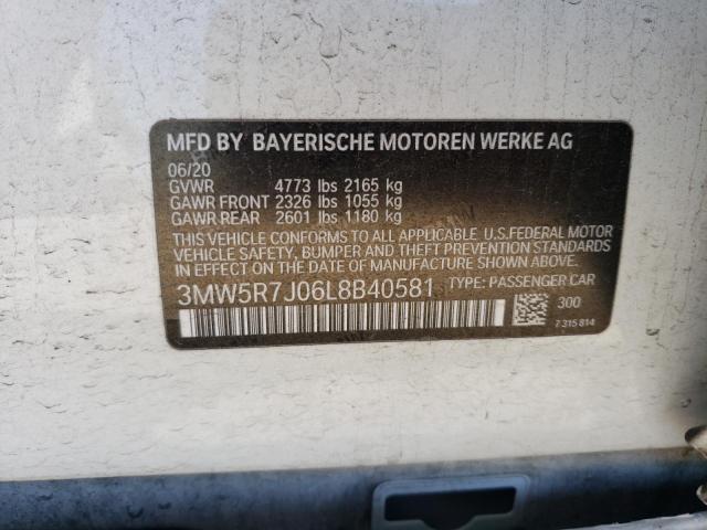 3MW5R7J06L8B40581 BMW 330XI