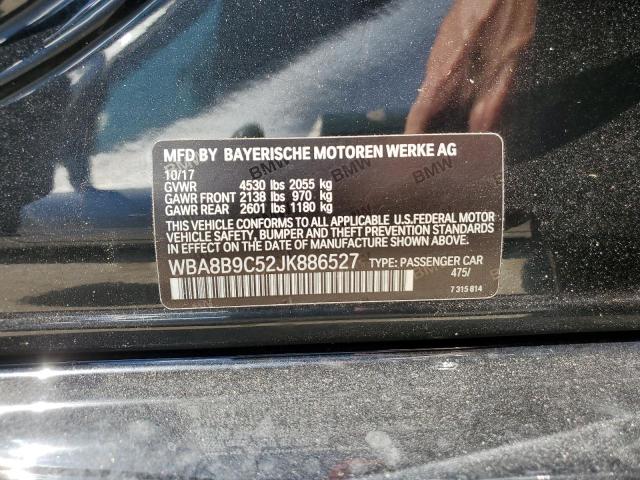 WBA8B9C52JK886527 BMW 330 I