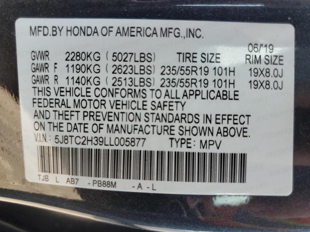 5J8TC2H39LL005877 Acura RDX