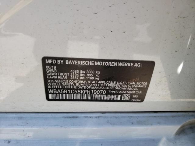 WBA5R1C58KFH19070 BMW 330I