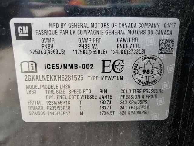 2GKALNEKXH6281525 GMC Terrain Sle