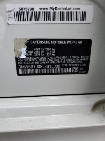 3MW5R7J08L8B15309 BMW 330XI