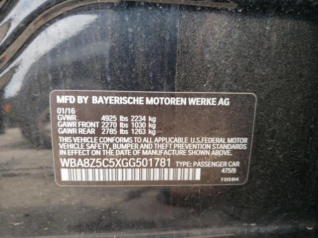 WBA8Z5C5XGG501781 BMW 328 Xigt Sulev