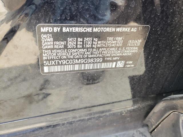 5UXTY9C03M9G98399 BMW X3 Xdrivem40i